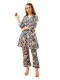 SHIENZY Collared kurta pant set || co ord set || pocket kurta pant set for women