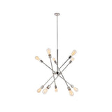 Living District Axel 10-Light Metal Pendant In Polished Nickel