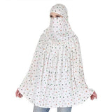 Randel Enterprise WomenS 3In1 Cotton Long Scarf With Face Mask And Sun Cap, Full Coverage, Uv Protection, Multicolor (Pack Of