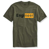 Adro Engineer Mens Cotton Printed T-Shirt (R21-M-Egn-Ol_Olive_L)