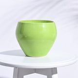 Ugaoo Apple Ceramic Pot (Diameter 6 Inch, Light Green) | Ceramic Planter Pot For Indoor Outdoor Home, Garden, Office Decor | Tab