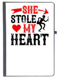 Udnag Ruled Notebook Diary Love | She Stole My Heart, [A5 80Pages 80Gsm]