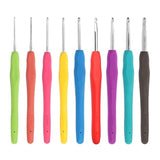 Crochet Hooks Set Of 9 With Soft Grip Handles