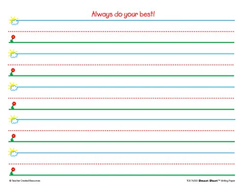Teacher Created Resources (76503) Smart Start K-1 Writing Paper: 360 Sheets