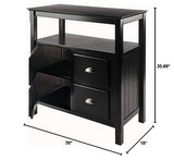 Winsome Wood Timber Buffet, Black