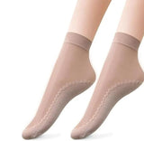 Nyamah Sales AnkleLength Women Transparent Footwear Covers Fashion Sheer Tights With Silky Finish, AntiSlip Cotton Sole Hosi