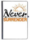 Udnag Ruled Notebook Diary Never Give Up | Never, [A5 80Pages 80Gsm]