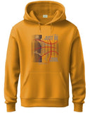 Adro Men'S Cotton Blend Neck Hooded Sweatshirt (H24-Bcl-Mu_Mustard