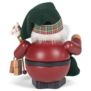 Alexander Taron Christian Ulbricht Decorative Rolly Polly Santa Smoker - 6.5' H X 5.75' W X 4.25' D