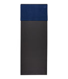 Manduka eQua Yoga Hand Towel - Quick Drying Microfiber, Lightweight, Yoga Accessories Easy for Travel, 16 Inch (40cm), Midnight