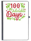 Udnag Ruled Notebook Diary Teacher Student | 100 Adorable Days, [A5 80Pages 80Gsm]