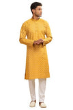 Be Active Men'S Cotton Regular Kurta (C-399-2_Yellow) Size-M