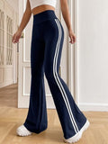 Toplot Women'S Flare Leg Bell Bottom Pants Trouser (Pant-5159-Navy-36) Blue,Blue,36,B0CVN486W1