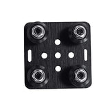 Zeelo Mini V Gantry Rod Plate with Wheel for V-Slot Aluminum Profile 3D Printer Accessories Parts Set for CNC Kossel Nema 23 Bla