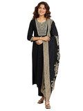 Libas Women'S Viscose Rayon Kurta Sets (400557_Black_Xxl)