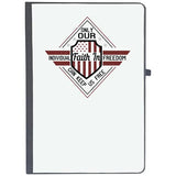 Udnag Ruled Notebook Diary Military | Only Our Individual Faith In Freedom Can Keep Us Free, [A5 80Pages 80Gsm]