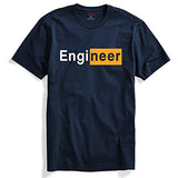 Adro Engineer Mens Cotton Printed T-Shirt (R21-M-Egn-Nb_Navy_2Xl)