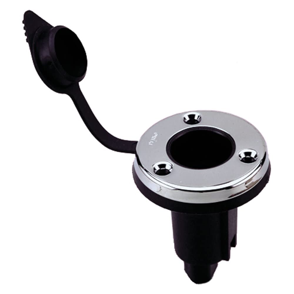 Perko 1045P0Sdp 2-Pin Plug-In Type With Waterproof Snap-On Cover - Stainless Steel Face With Black Polymer Body
