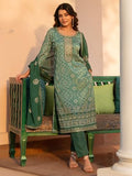 Libas Women'S Chinon Kurta Sets (99069O_Green_Xl)