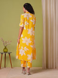 Gosriki Women'S Rayon Viscose Straight Printed Kurta With Pant (Sunoni Yellow-Vks04-Gs_S_Yellow_Small),Yellow,,B0F38FZ4YB