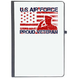Udnag Ruled Notebook Diary Airforce | Us Air Force Proud Veteran, [A5 80Pages 80Gsm]