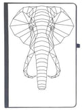 Udnag Ruled Notebook Diary Geometry | Elephant Head Geometry, [A5 80Pages 80Gsm]