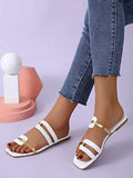 Shoetopia Girls Flat-08 White Flat Sandal - 7 Uk (Girls-Flat-08-White),White,7,B0CQK4WPZ3