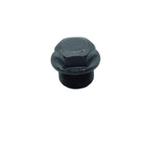 CDQBWKJGFJ 1 Piece M22X1.5 Metric Male Thread Hex Head Plug with Flange Black Carbon Steel Socket Pipe Fitting for Terminate Pip