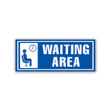 Canvas Bubble Waiting Area Sign Board 10x4 Inch | Unbreakable Aluminium Composite Panel (ACP) Sheet for Clinics, Hospitals, Of