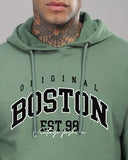 Adro Men'S Cotton Neck Hooded Sweatshirt (H24-Bost-Pt-S_Pista)