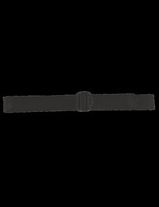 Security Friendly Belt, 1-Ply, Black, Mens, Nylon Belt, Plastic Buckle, 2Xl 44''-46''