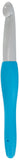 Clover Needlecraft Clover Amour Crochet HookSize P/Q/15mm, 15 mm, Blue & White