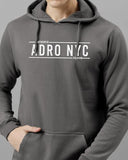 Adro Men'S Cotton Neck Hooded Sweatshirt (H24-Adro-Sg_Steel Grey,Steel GreyApparel,S