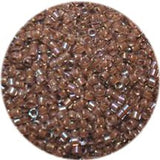 Miyuki Delica 11/0 Cylinder Seed Beads - Cocoa Lined Crystal AB - DB1732 5 Grams