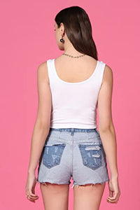 Toplot Women'S Combo Solid Ribbed Scoop Neck Sleeveless Slim Fit Tank Top Pack Of 2 (Combo-5069-Wht-Wht-Xl),White-White,,B0CG5GCSN5