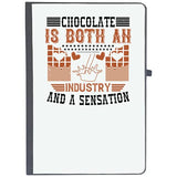 Udnag Ruled Notebook Diary Chocolate | Chocolate Is Both An Industry And A Sensation, [A5 80Pages 80Gsm]
