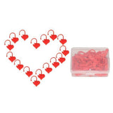 Trendivibe 3X50Pcs Heart Shape Knitting Stitch Counter Crochet Locking Stitch Markers
