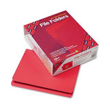 Smead Reinforced Top Tab Colored File Folders FOLDER,STR CUT,LTR,RD PR350 (Pack of3)