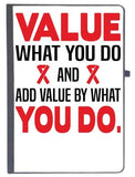 Udnag Ruled Notebook Diary Nurse | Value What You Do And Add Value By What You Do, [A5 80Pages 80Gsm]