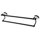 Kingston Brass Ba1113Mb Victorian Dual -Towel Bar, Matte Black
