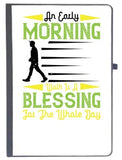 Udnag Ruled Notebook Diary Walking | An Early Morning, [A5 80Pages 80Gsm]