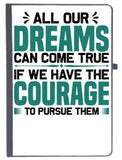 Udnag Ruled Notebook Diary Courage | All Our, [A5 80Pages 80Gsm]