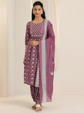 Libas Women'S Cotton Kurta Sets (400549_Mauve_Xl)