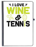 Udnag Ruled Notebook Diary Tennis | I Love Copy 4, [A5 80Pages 80Gsm]