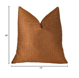 Plutus Brands Plutus Lone Oak Cayenne Handmade Throw Pillow, 12 X 20, Orange/Taupe