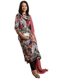 Anni Designer Women'S Rayon Blend Straight Printed Kurta With Pant & Dupatta (Kulkarni Multi-Vks01_Xxl_Multi_Xx-Large) Multicolour,Multicolour,2XL