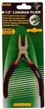 PLIER KING 4.5 (11.4 cm) Linemans Pliers | Drop Forged Carbon Steel | PVC DoubleDipped Comfort Grip | SpringLoaded | Inbuilt