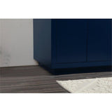 Elegant Decor Blake 36 Aluminum Alloy Mdf Single Bathroom Vanity In Blue