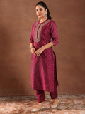 Libas Women'S Chanderi Silk Kurta Set (49428