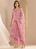 Libas Women'S Silk Blend Kurta Sets (99475 Pink M